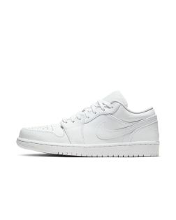 chaussures nike air jordan 1 low blanches pour homme 553558 130
