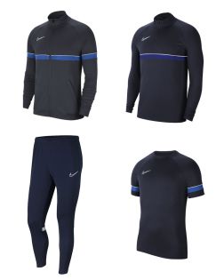 Set Nike Academy 21 Bambino. Camicia + top 1/4 di zip + giacca + pantaloni da ginnastica. Confezione da 4 pezzi Set di prodotti per bambino