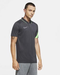 Polo Nike Academy Pro Anthracite et Vert pour Homme BV6922-060