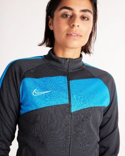 Veste de Survêtement Nike Academy Pro Anthracite et Bleu pour Femme BV6932-060