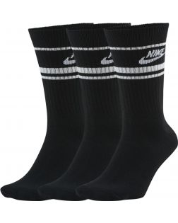 Lot de 3 paires de chaussettes Nike Sportswear Essential Noires CQ0301-010