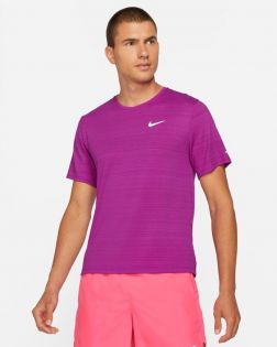 T-shirt Nike Dri-FIT Miler Violet pour homme CU5992-584