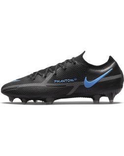Chaussures de football Nike Phantom GT2 Elite FG Noires et Bleues - Renew Pack - CZ9890-004