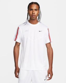 tee shirt nike sportswear repeat blanc pour homme dx2301 100