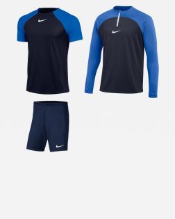 Set Nike Academy Pro Kids. Camicia + Pantaloncini + Top 1/4 zip. Confezione da 3 pezzi