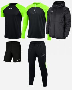 Pack Nike Academy Pro (5 pièces) | Maillot + Short + Haut 1/4 zip + Pantalon de survêtement + Veste doublée | Ensemble de produits pour enfant