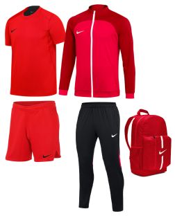 Conjunto Infantil Nike Academy Pro. Camiseta + pantalón corto + chaqueta + chándal + mochila. Oferta de 5 Packs para niño