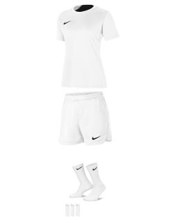 Conjunto Nike Team Court para Mujer. Camiseta + Pantalón corto + 3 pares de calcetines. Oferta de 3 Packs para mujeres