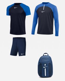 Ensemble Nike Academy Pro pour Homme. Haut 1/4 Zip + Maillot + Short + Sac à Dos. Pack 4 pièces