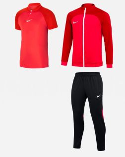 Ensemble Nike Academy Pro pour Homme. Veste + Pantalon de survêtement + Polo. Pack 3 pièces
