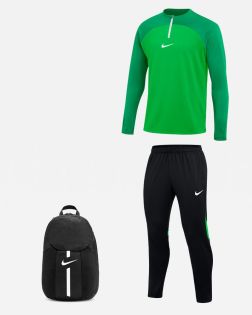 Pack Nike Academy Pro (3 productos) | Camiseta de chándal 1/4 + Pantalón de Chándal + Mochilla | 