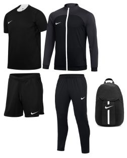 Conjunto Nike Academy Pro para Hombre. Camisa + Pantalón corto + Chaqueta + Chándal + Mochila. Oferta de 5 Packs para hombre