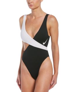 Nike Swim Colorblock Crossover Costume da bagno para donne