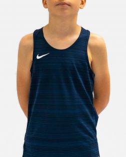 NT0302-451 Débardeur de running Nike Stock Dry Miler Bleu Marine pour Enfant