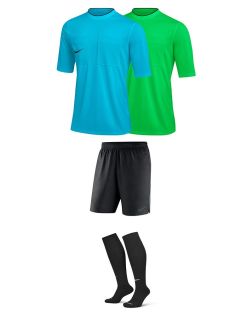 Ensemble Nike Arbitre FFF pour Homme. 2 Maillots manches courtes + Short + Chaussettes. Pack 4 pièces
