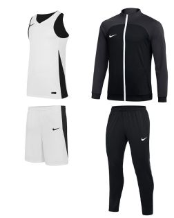 Pack de Basket Nike (4 pièces) | Maillot Reversible + Short + Veste et Pantalon de survêtement Academy Pro| 