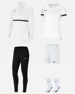 Pack Nike Academy 21 (5 productos) | Chaqueta + Pantalón de Chándal + Camiseta + Pantalón corto + Calcetines bajas | 