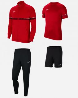 Set Nike Academy 21 Uomo. Giacca + pantaloni da ginnastica + camicia + pantaloncini. Confezione da 4 pezzi