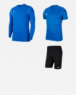 Conjunto Nike Park 20 para Hombre. Sudadera de entrenamiento + Camiseta + Pantalón corto. Oferta de 3 artículos