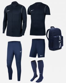 Pack Nike Gold Park 20 (6 articoli) | Giacca + Pantaloni + Maglia + Short + Calze da calcio + Zaino | 