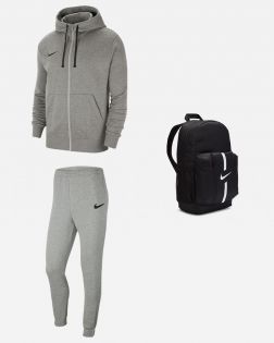 Ensemble Nike Team Club 20 pour Enfant. Sweat à capuche zippé + Bas de jogging + Sac à dos. Pack 3 pièces