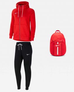Set Nike Team Club 20 da Donna. Felpa con cappuccio + Pantaloni da jogging + Zaino. Confezione da 3 pezzi