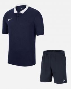 Conjunto Nike Team Club 20 para Hombre. Polo + Pantalón corto con bolsillos. Oferta de 2