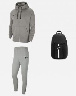 Ensemble Nike Team Club 20 pour Homme. Sweat à capuche zippé + Bas de jogging + Sac à dos. Pack 3 pièces