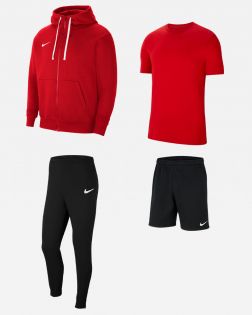 Ensemble Nike Team Club 20 pour Homme. Sweat à capuche zippé + Bas de jogging + Tee-shirt + Short. Pack 4 pièces