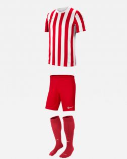 Conjunto Nike Rayas División IV para Hombre. Camisa + Pantalón Corto + Calcetines Match. Oferta de 3
