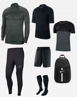 Pack Nike arbitre de Football officiel FFF (7 pièces)  | 1 Veste + 1 Pantalon + 2 Maillot + 1 Short + 1 Paire de chaussettes + 1 Sac à dos | 