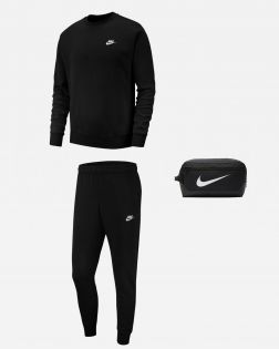 Ensemble Nike Sportswear pour Homme. Sweat + Pantalon de survêtement + Sac à chaussures. Pack 3 pièces
