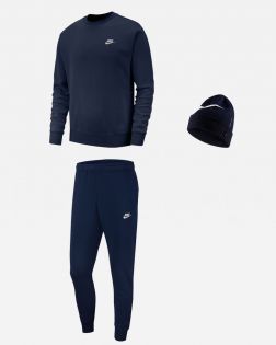 Ensemble Nike Sportswear pour Homme. 1 Sweat + 1 Bas de jogging + 1 Bonnet. Pack 3 pièces