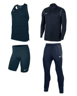 Pack de Running Nike (4 pièces) | Débardeur + Cuissard + Veste et Pantalon de survêtement Park 20 |