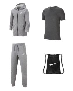 Ensemble Nike Sportswear pour enfant ensemble sweat capuche zip bas de jogging tee-shirt chaussettes BV3634 CZ0909 SX7676
