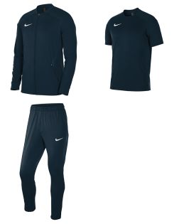 Conjunto de entrenamiento Nike para Hombre. Camiseta + Chaqueta + Pantalón de entrenamiento. Oferta de 3 artículos