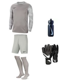 Pack de Football Nike Gardien IV (5 pièces) | Maillot + Short + Chaussettes + Gants + Gourde | Ensemble de produits pour homme