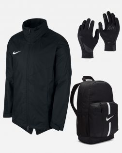 Pack Nike Rain Jacket (3 productos) | Chubasquero + Guantes + Mochilla |  Packs para niño
