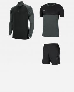 Pack Nike Academy Pro (3 articoli) | Maglia da calcio per allenamento 1/4 Zip + Maglia + Short | 