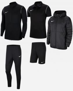 Ensemble Nike Park 20 pour Homme. Veste et Pantalon de survêtement + Polo + Short + Parka. Pack 5 pièces