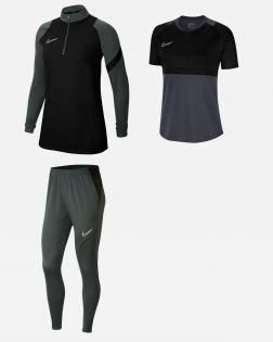 Pack Nike Academy Pro (3 articoli) | Maglia da calcio per allenamento 1/4 Zip + Pantaloni + Maglia | 