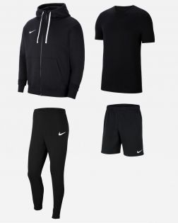Pack Nike Team Club 20 (4 productos) | Sudadera con capucha con zip + Pantalón de chándal + Camiseta + Pantalón corto | 